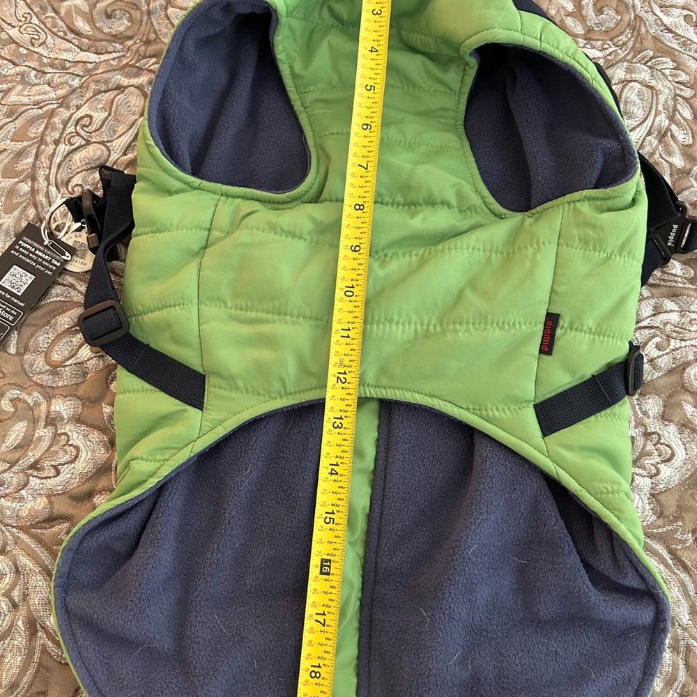 Puppia Green Quilted Dog Coat/Harness XXL - Picture 6 of 7